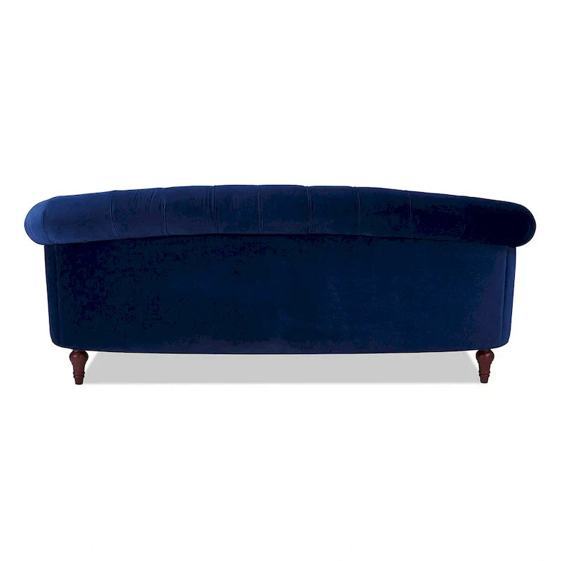 La Rosa 84 Mid-Century Modern Velvet Upholstered Chesterfield Tufted Sofa
