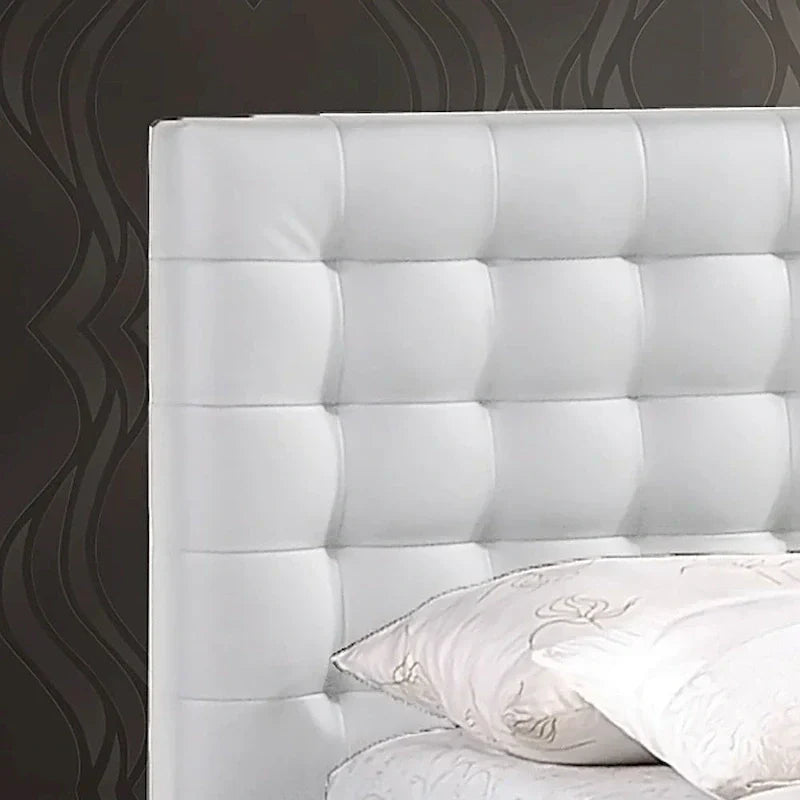 Madison Contemporary White Queen Platform Bed
