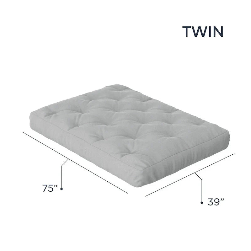 Loosh Home Twin Size Futon Mattress with 8-Inch Gel Memory Foam