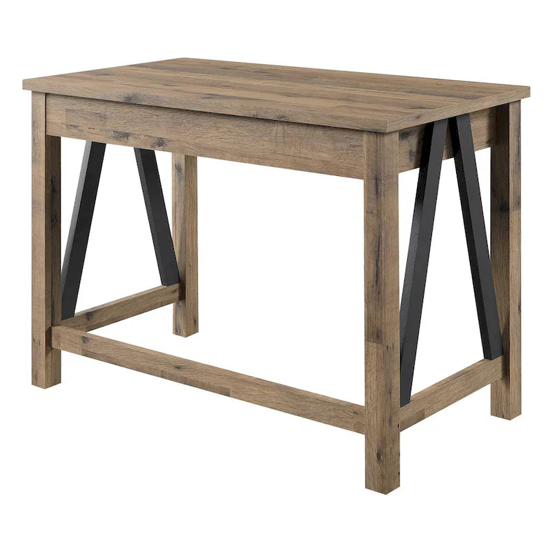 Salvage Oak Quinton Writing Desk with Drawer