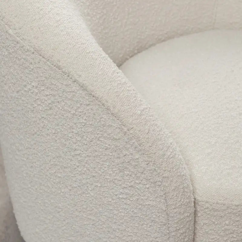 Set of 2 KINWELL 34-Inch Wide Upholstered Swivel Barrel Chairs