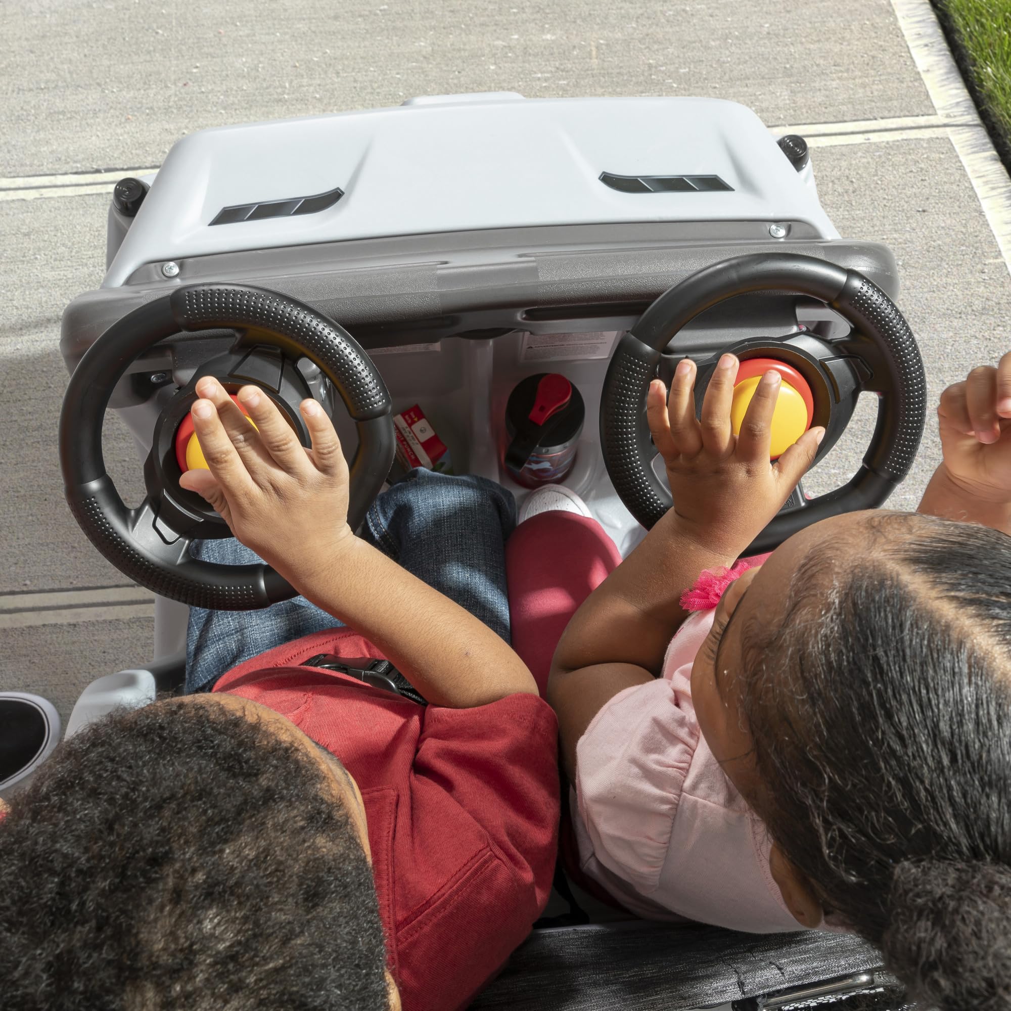 Step2 Side-by-Side Push Around SUV, Kids Push Car, 2 Seats