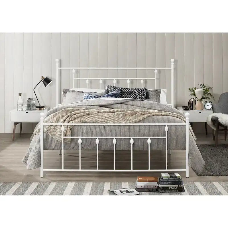 Melia Metal Bed Frame with Platform Design