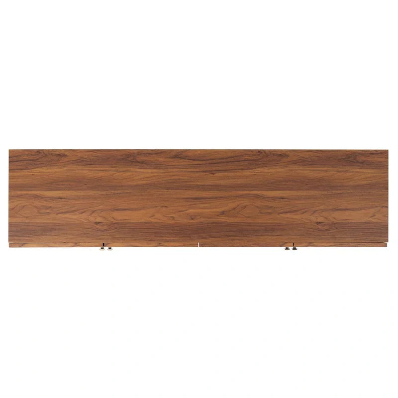 SAFAVIEH Micaela 63-Inch 4-Door Media TV Stand - Dimensions: 63.1" W x 16.3" D x 31.7" H
