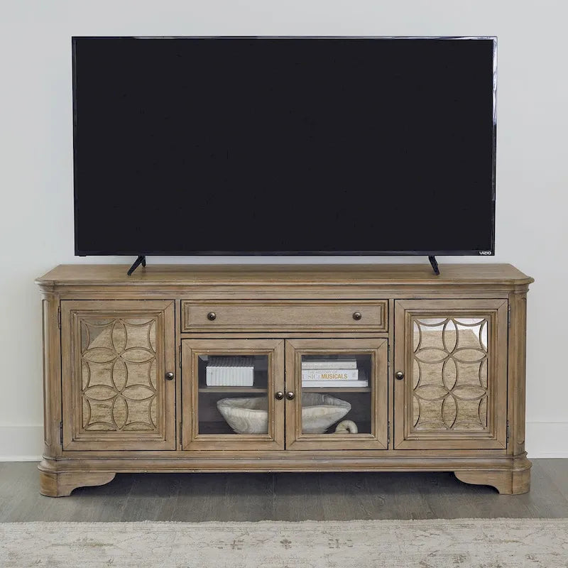Magnolia Manor Mirrored TV Stand for Entertainment - Available in 2 Finishes