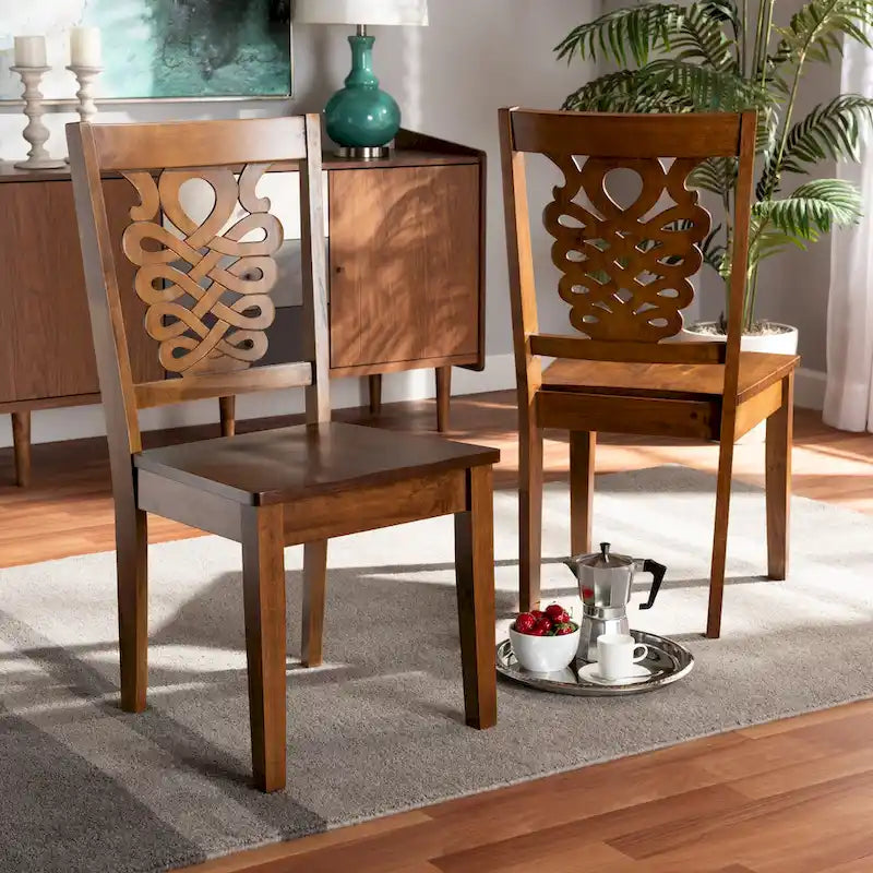 Gervais Modern Transitional 2-Piece Dining Chair Set