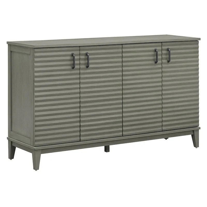 Large 4-Door Sideboard Buffet with Adjustable Shelves for Ample Storage