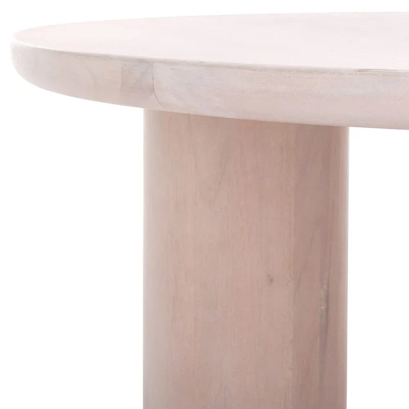 SAFAVIEH Home Mork Round Coffee Table with 3 Legs - 40" W x 40" D x 18" H