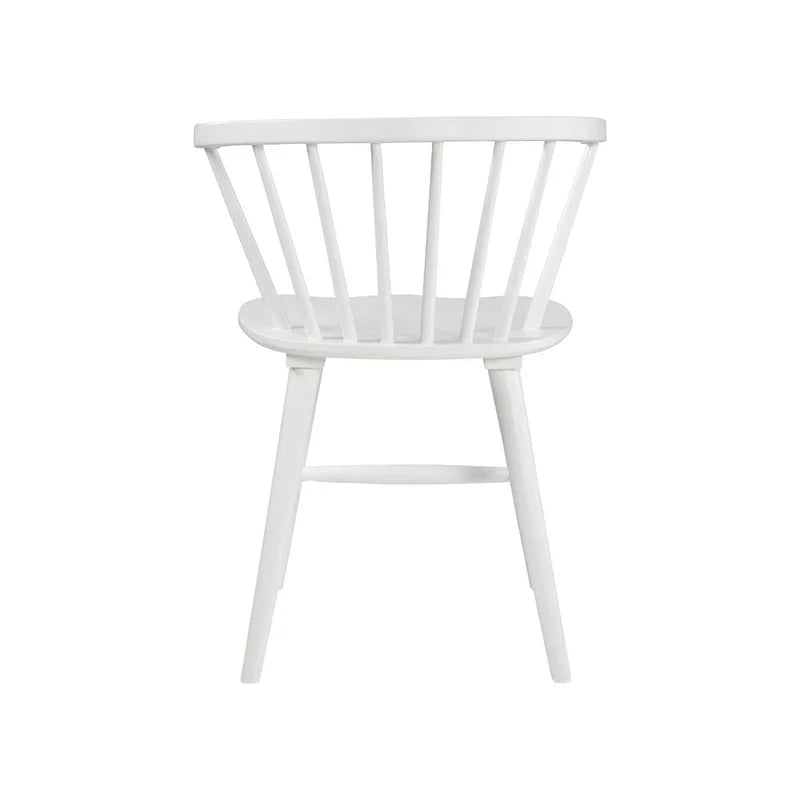 Signature Design by Ashley Grannen White Solid Wood Dining Chair Set (2 Chairs) - Dimensions: 22W x 21D x 30H