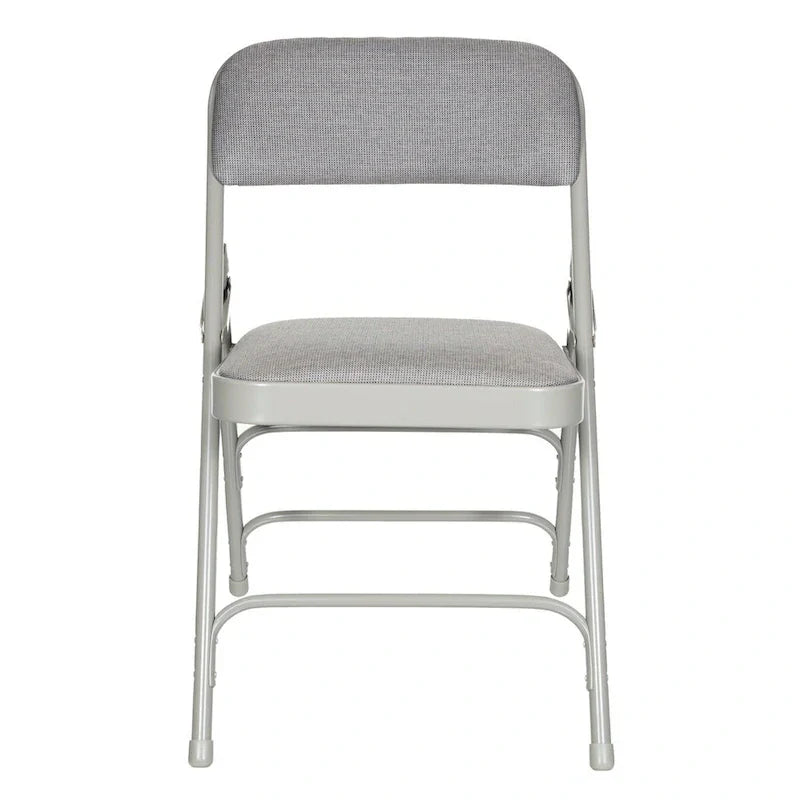 Hampden Furnishings Bernadine Collection Set of 4 Fabric Triple Brace Folding Chairs