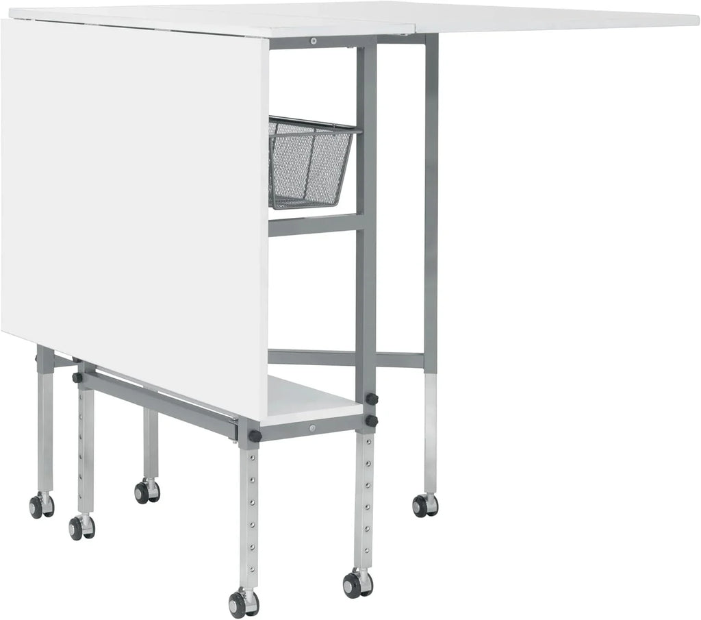 Sew Ready Hobby Cutting Table, 58.75"x36.5", White/Silver