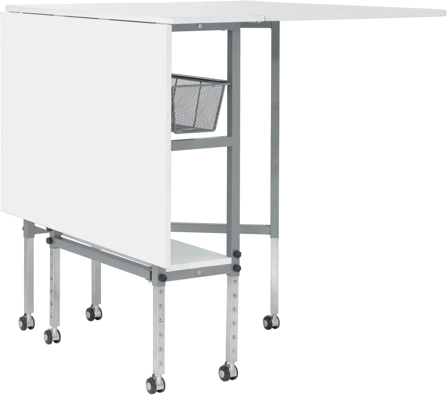 Sew Ready Hobby Cutting Table, 58.75"x36.5", White/Silver
