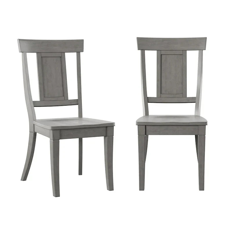 Set of 2 Ronda Wooden Dining Chairs with Panel Back
