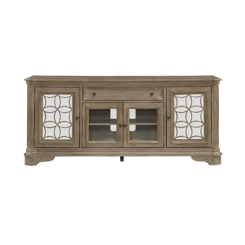 Magnolia Manor Mirrored TV Stand for Entertainment - Available in 2 Finishes