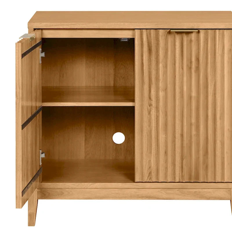 Jasper Contemporary Sideboard - Kitchen Storage Cabinet with Elegant Fluted Doors