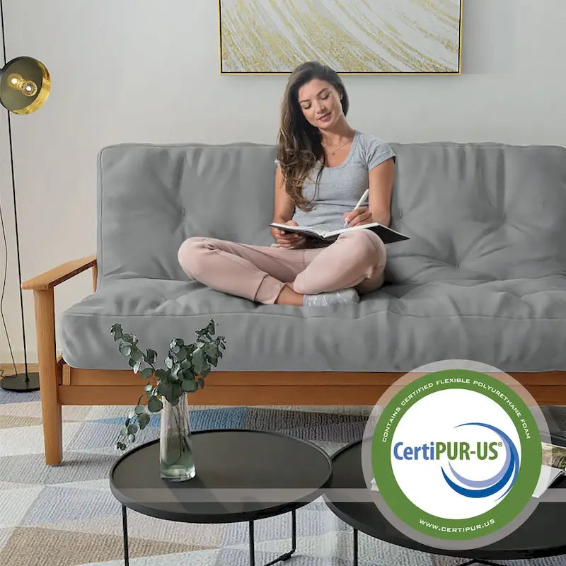 Loosh Home Twin Size Futon Mattress with 8-Inch Gel Memory Foam
