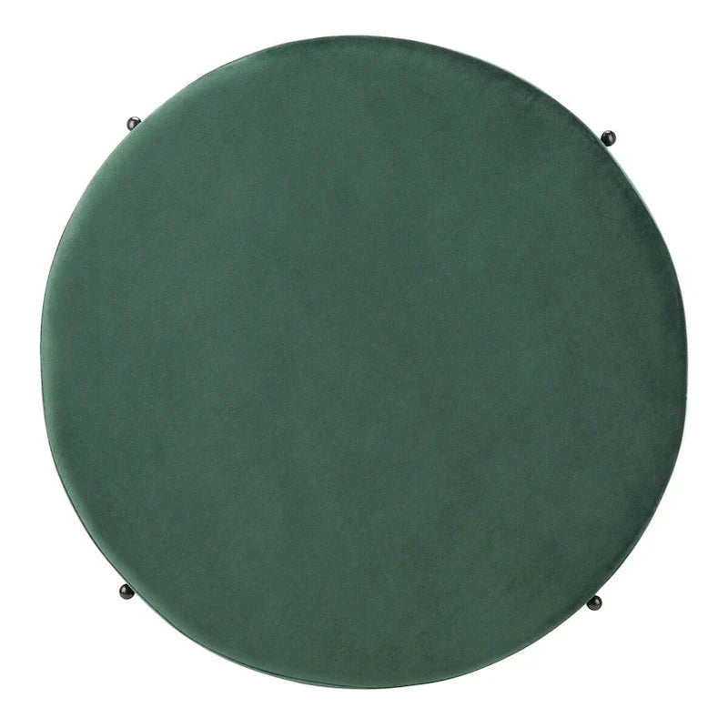SAFAVIEH Shianne Round Velvet Cocktail Ottoman Table