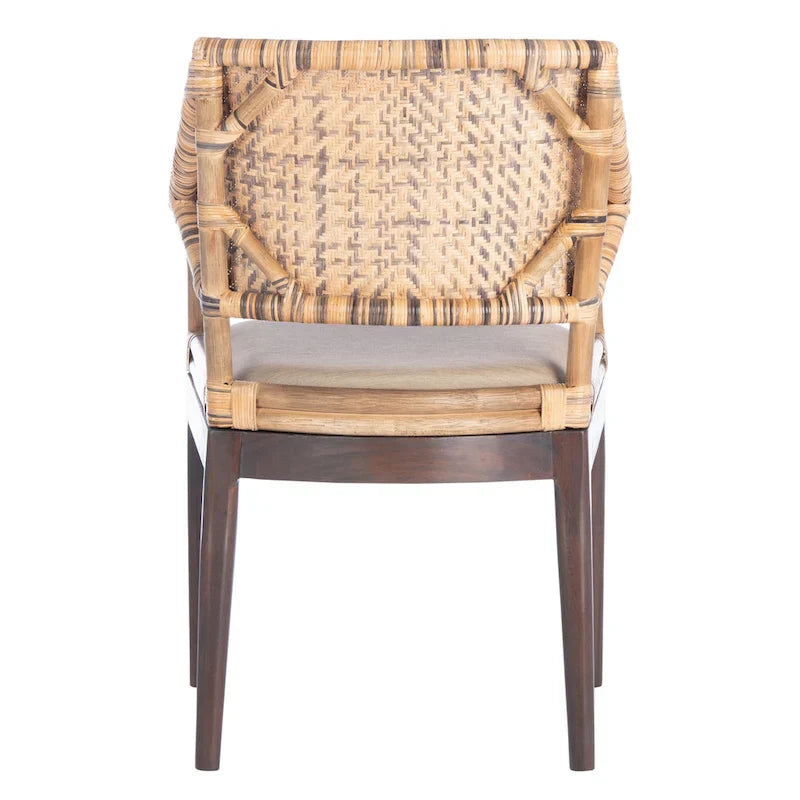 SAFAVIEH Saveta Honey Armchair - Dimensions: 23" W x 22.5" D x 34" H