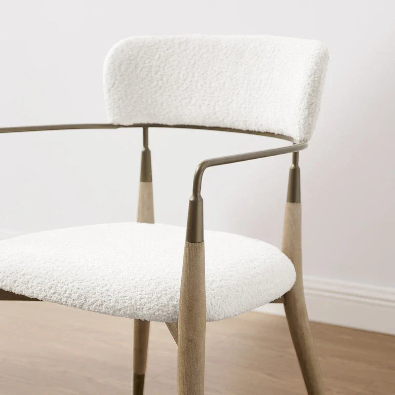 Set of 2 Mid-Century Solid Wood Accent Dining Chairs by Art Leon