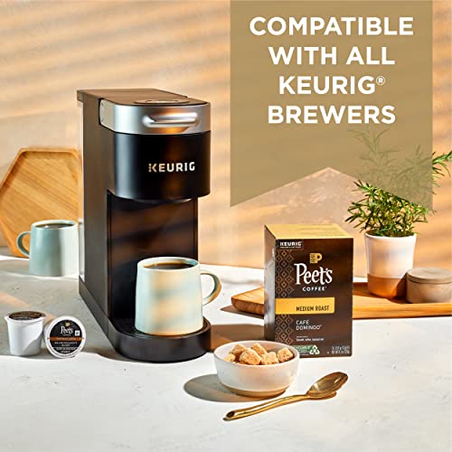 2025 Peet’s Coffee  Medium Roast K-Cup Pods for Keurig Brewers – Café Domingo 88 Count (4 Boxes of 22 K-Cup Pods)