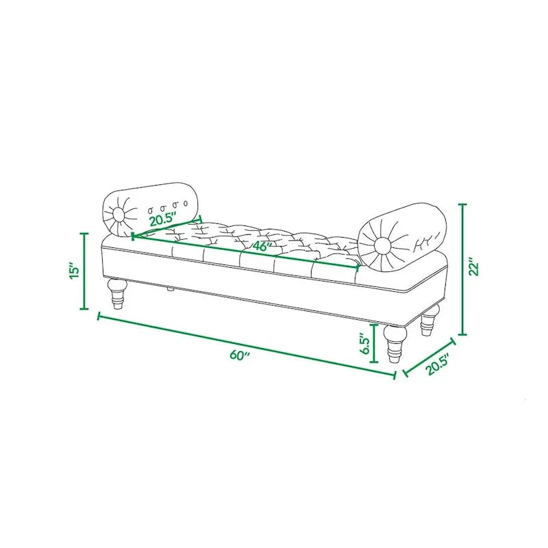Lewis Bolster Arm Entryway Seat