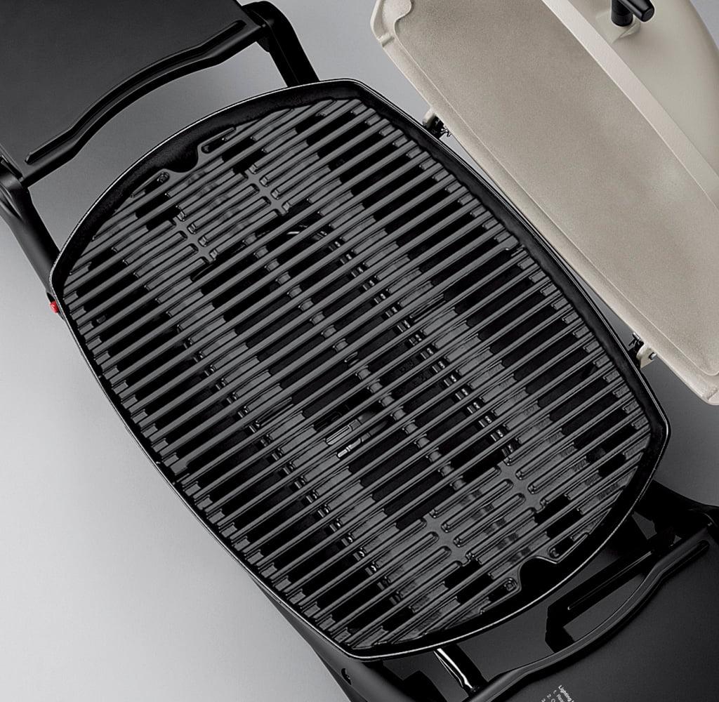 Weber Q 2200 Portable Gas Grill, 1-Burner, Titanium, 12,000 BTU, 280 sq in Cooking Area