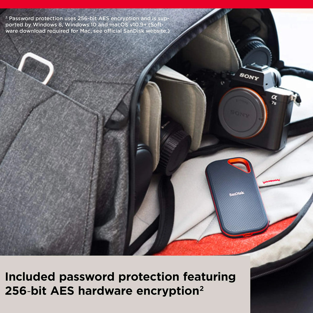 SanDisk 1TB Extreme PRO Portable SSD - Up to 2000MB/s