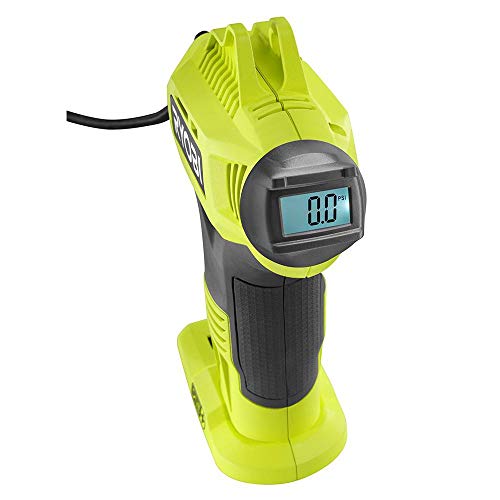 Ryobi ONE+ Cordless High Pressure Inflator with Digital Gauge, High Capacity Lithium-Ion Battery