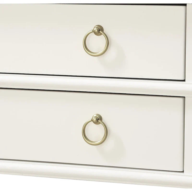 Greyson Living Collette Nightstand with 2-Drawer Tray Top