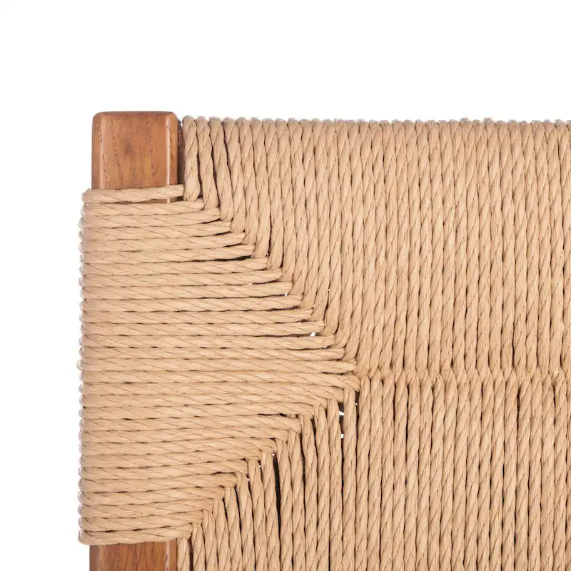 SAFAVIEH Couture Shazia Rattan Dining Chair Set (2 Pieces) - Dimensions: 16.3" W x 21.3" L x 34" H