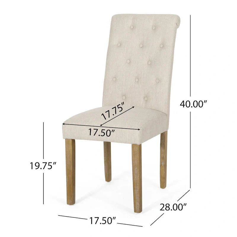 Set of 6 Aruda Upholstered Dining Chairs by Christopher Knight Home