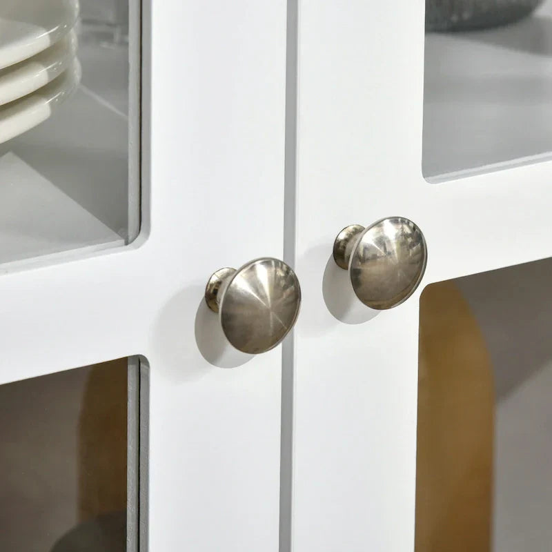 HOMCOM Kitchen Sideboard Buffet Cabinet with Adjustable Shelves for Versatile Storage
