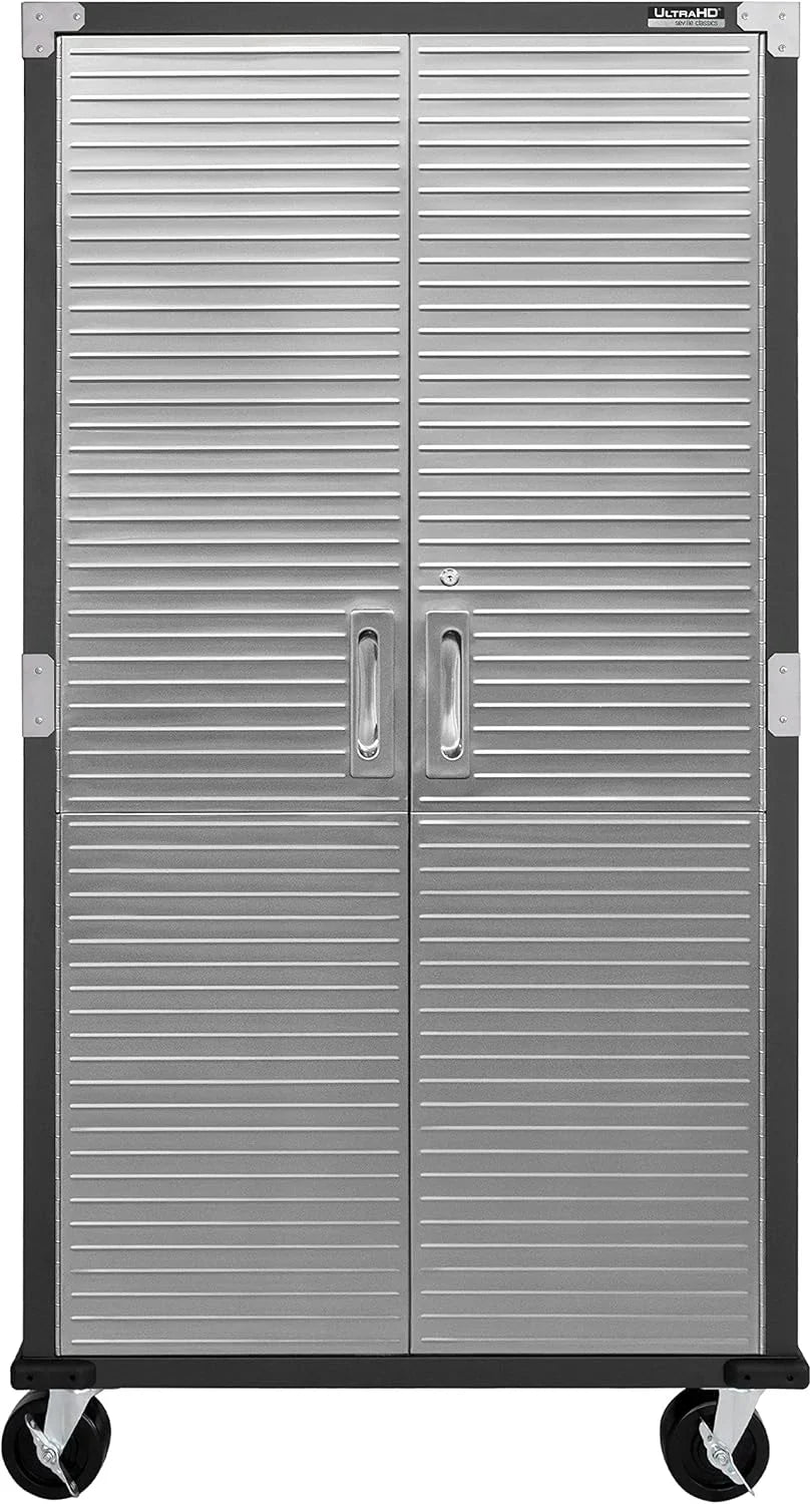 Seville Classics UltraHD Steel Storage Cabinet, 36"W x 18"D x 72"H