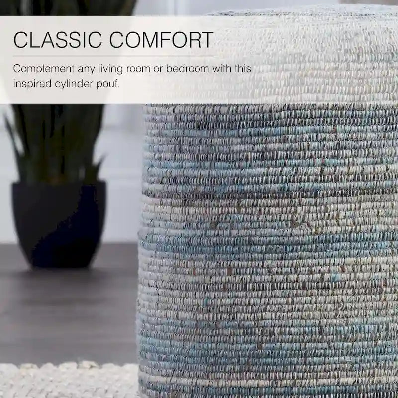 Hayes Striped Pouf and Floor Cushion