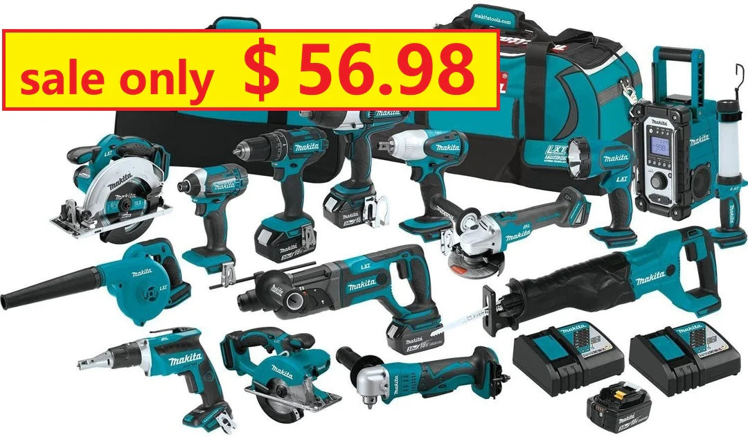 15 Tool Combination Kit With Charger
