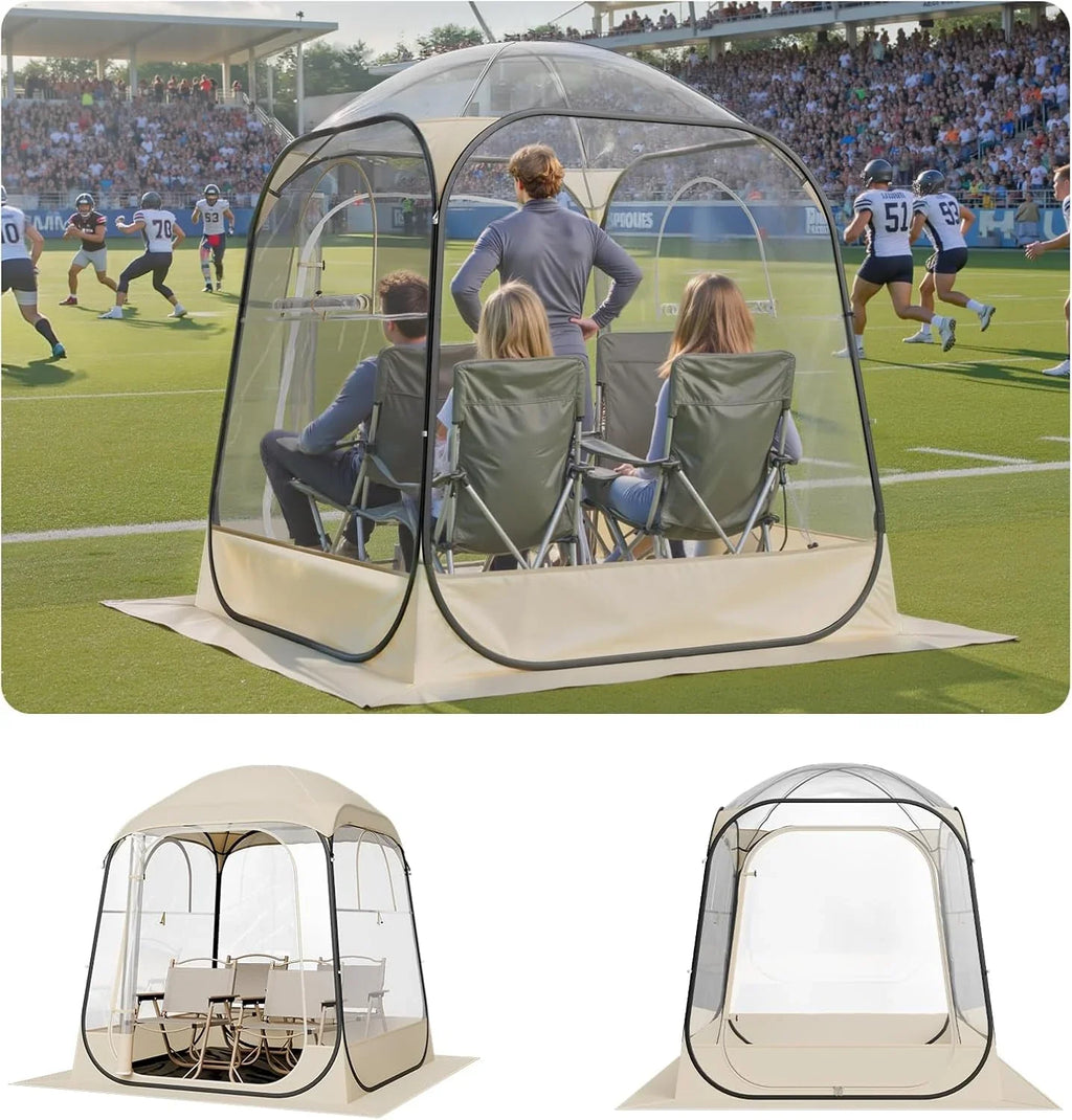 VEVOR Pop up Sports Tent, 8 Sizes Optional Clear Bubble Tent for 1-6 Person