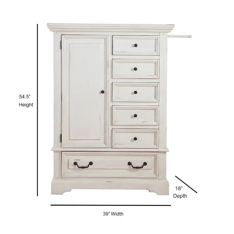 Lakewood Vintage-Inspired Gentleman's Chest of Drawers