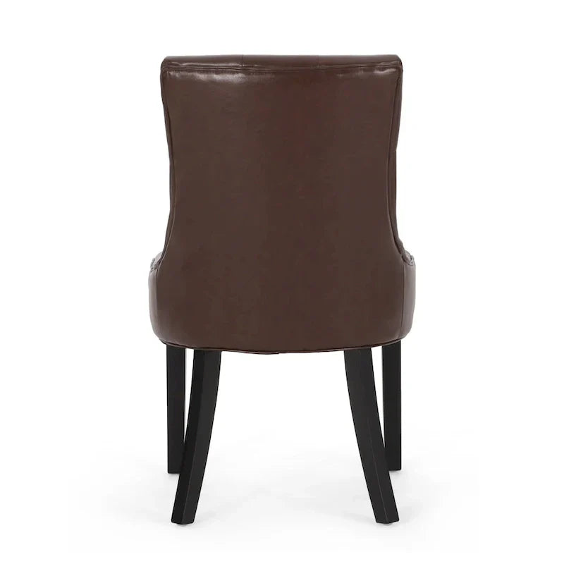 Set of 2 Cheney Tufted Dining Chairs by Christopher Knight Home