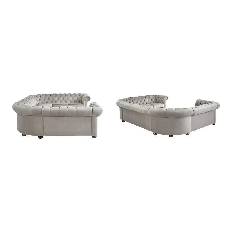 Gdansk 9-Person U-Shaped Chesterfield Sectional Sofa