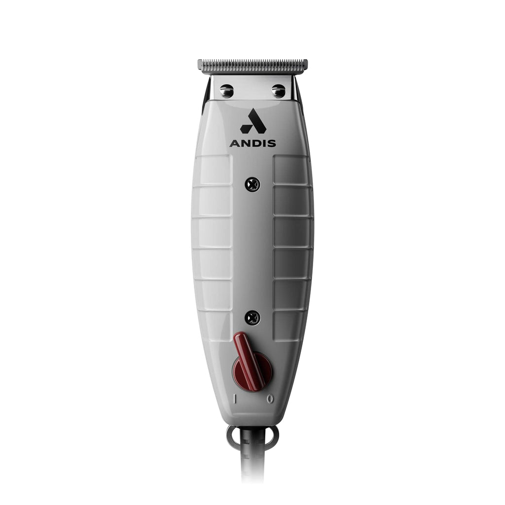 2025 Andis 04780 Professional T-Outliner Beard & Hair Trimmer for Men with Carbon Steel T-Blade  Bump Free Technology – Corded Electric Beard Trimmer  GTO  Grey