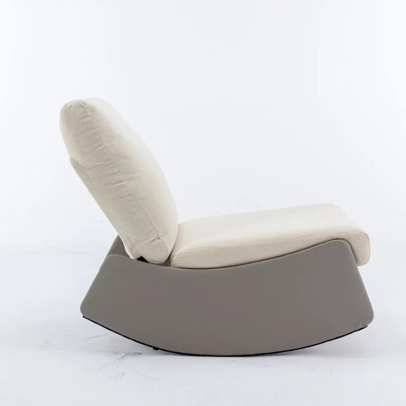 GDFStudio Contemporary Rocking Recliner with Footrest