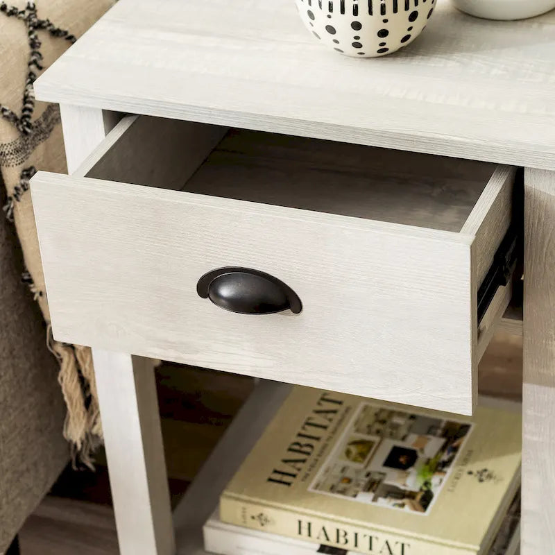 Set of 2 Middlebrook Farmhouse Nightstands with One Drawer