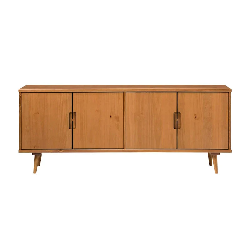Mid-Century Modern Solid Wood TV Console by Middlebrook