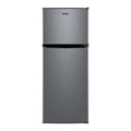 Galanz 4.6. Cu ft Two Door Mini Refrigerator with Freezer, Stainless Steel