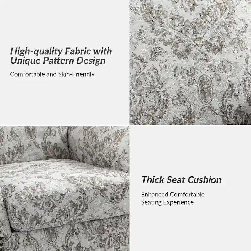 Giampiero Upholstered Wooden Armchair with Nailhead Accents by HULALA HOME