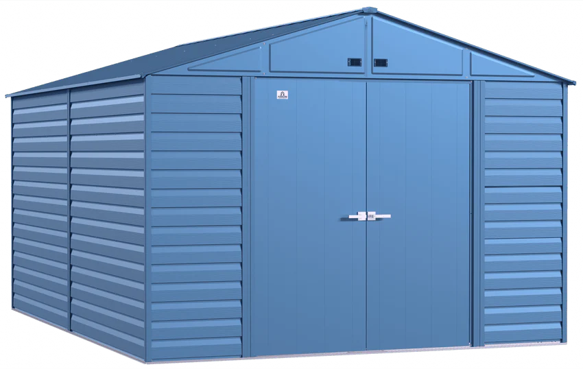2025 Select Steel Storage Shed, 10x14, Blue Grey