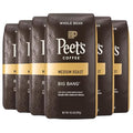 2025 Peet’s Coffee  Medium Roast Whole Bean Coffee – Big Bang 63 Ounces (6 Bags of 10.5 Ounces)