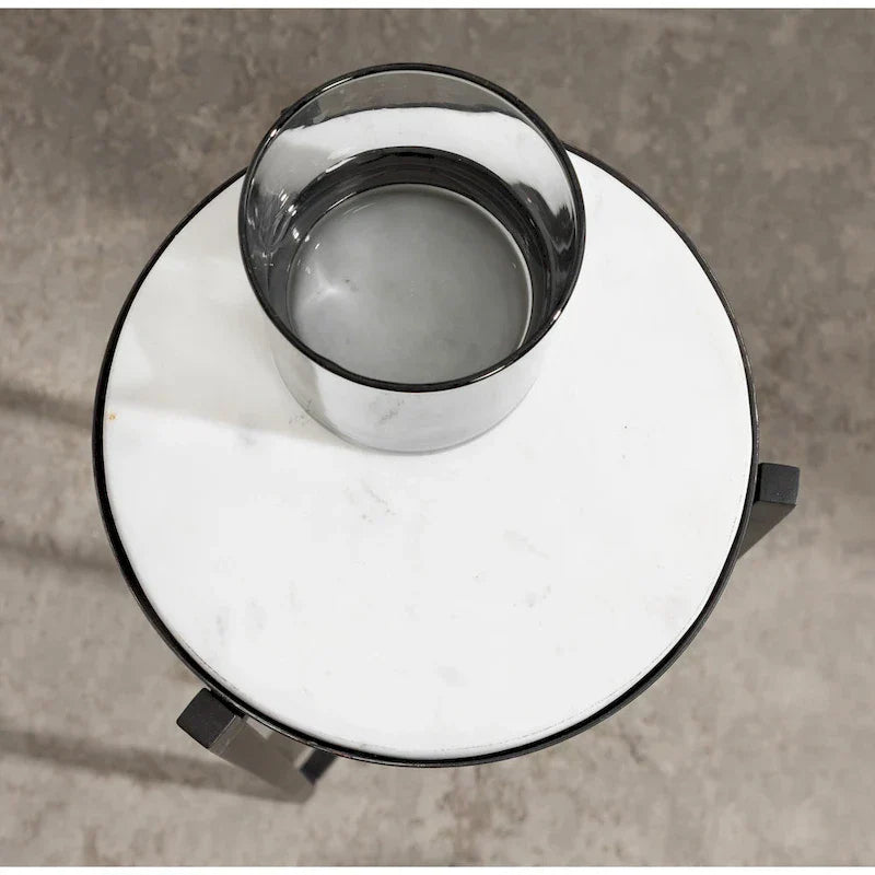 Kate and Laurel Aguilar Glamorous Drink Table - 9x9x23 Inches