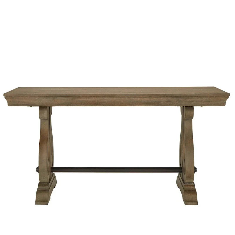 iNSPIRE Q Artisan Gannon 1-Drawer Writing Desk with Wire Brushed Oak Finish