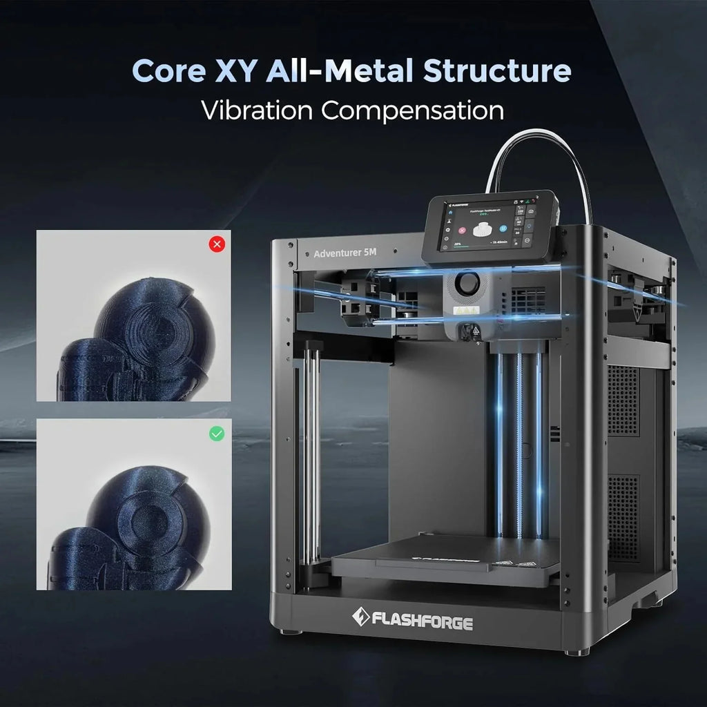 Adventurer 5M 3D printer with fully automatic leveling